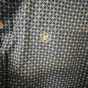 Ariat XXL Button up dress shirt Blue